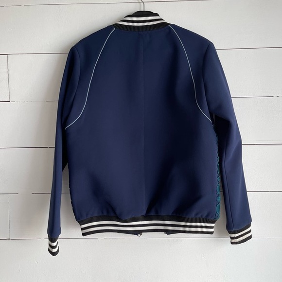 Self Portrait Scalloped Edge Bomber Jacket US 2 - Picture 9 of 11